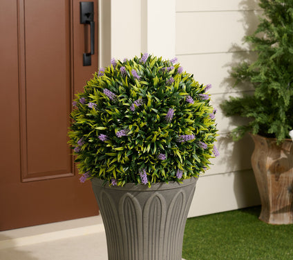 Wicker Park 20" Oversized Indoor/Outdoor Faux Floral Spring Sphere