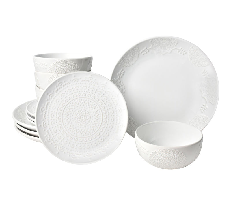 Temp-tations Special Edition 12-Piece Sculptural Dinnerware Set — View 4