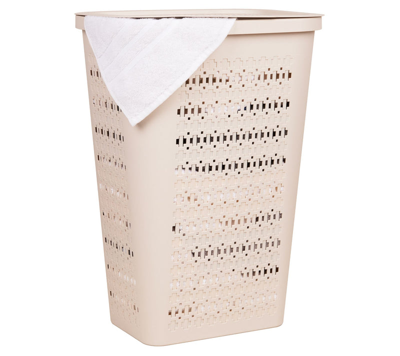 Mind Reader Slim Tapered Laundry Hamper with Lid — View 2