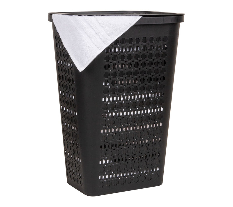 Mind Reader Slim Tapered Laundry Hamper with Lid — View 7