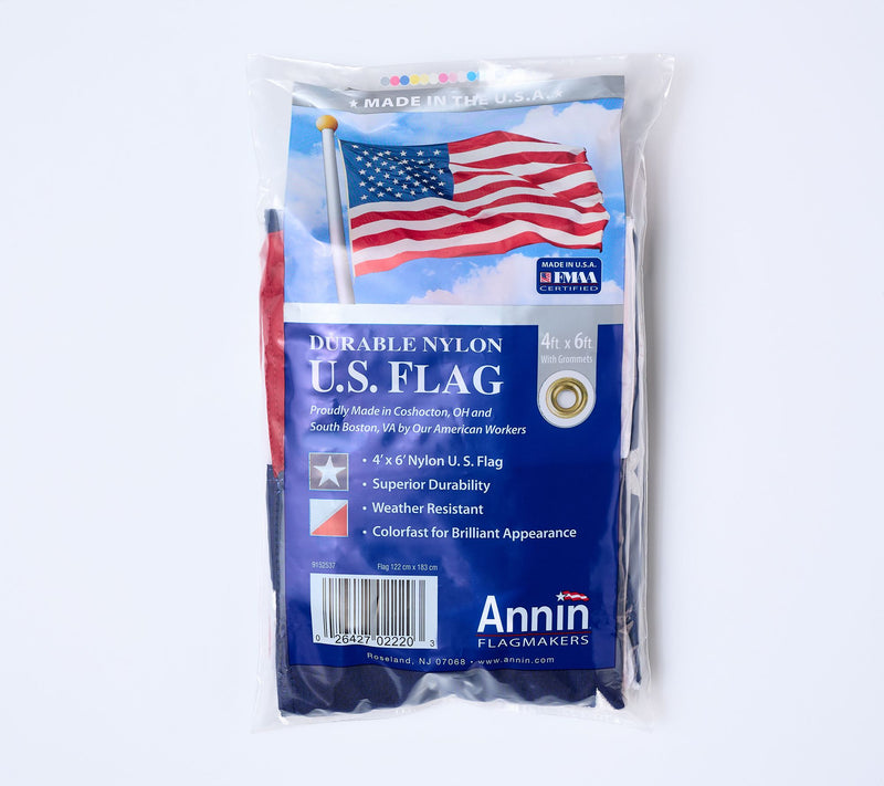 "As Is" Annin Flagmakers 4' x 6' Made in USA Premium American Flag — View 2