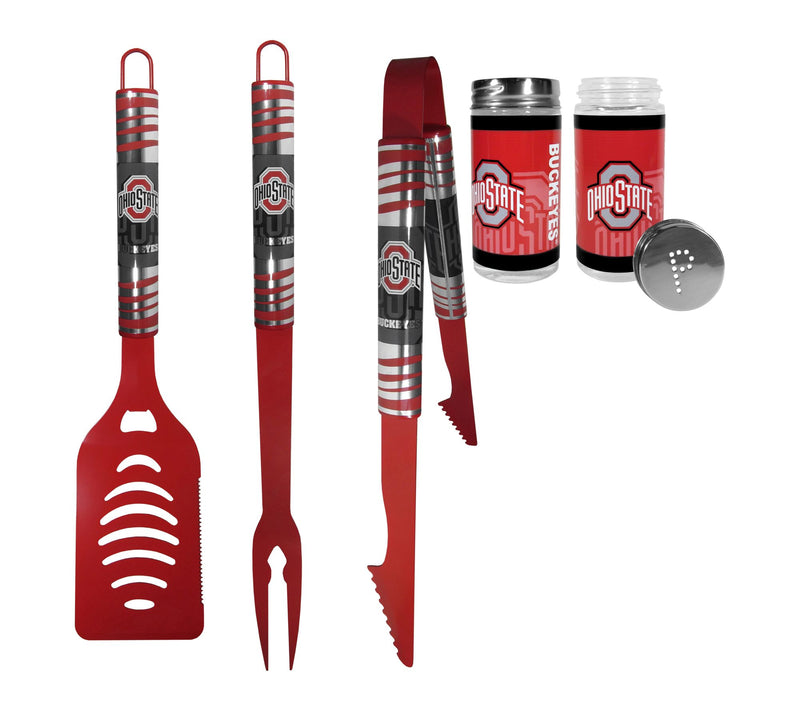 Siskiyou Sports College NCAA Color BBQ Tools with S&P Shakers — View 14