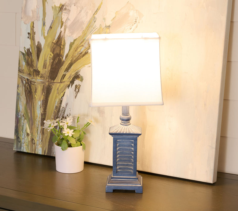 18.5" Shutter Lamp with Shade by Valerie — View 10