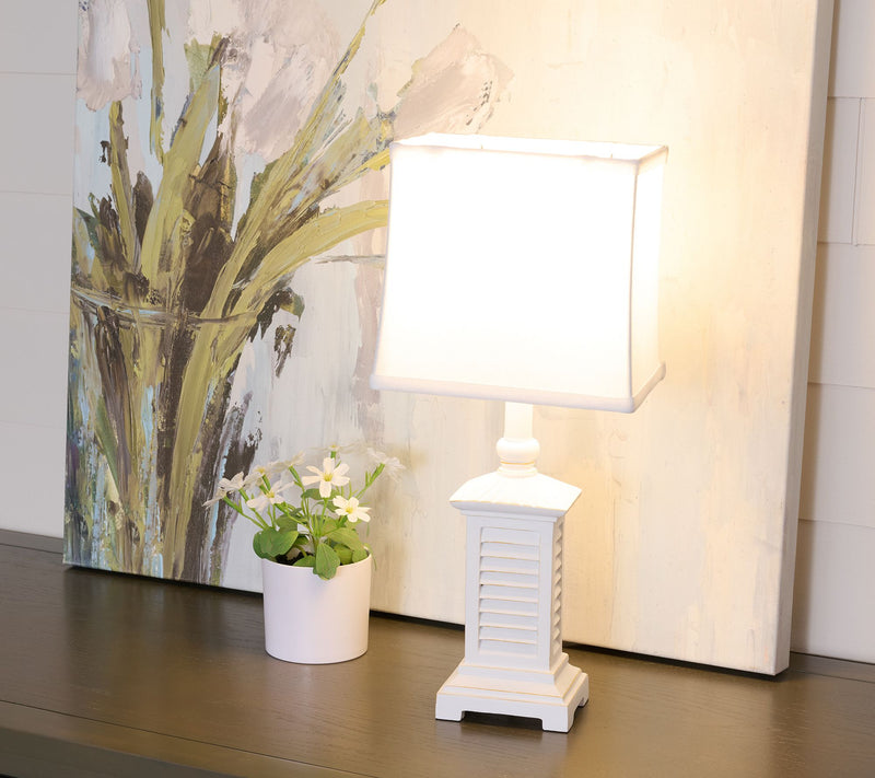 18.5" Shutter Lamp with Shade by Valerie — View 12