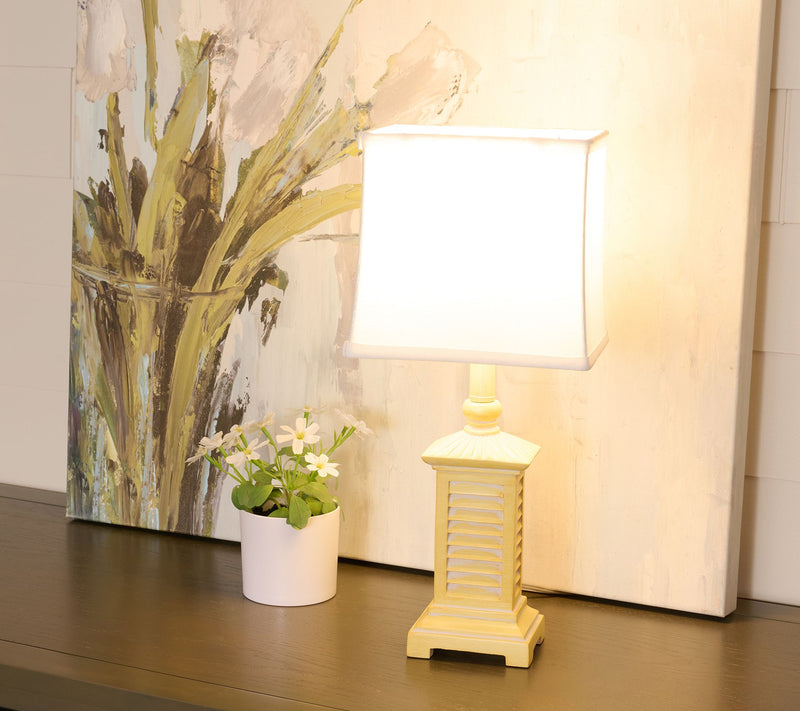 18.5" Shutter Lamp with Shade by Valerie — View 14