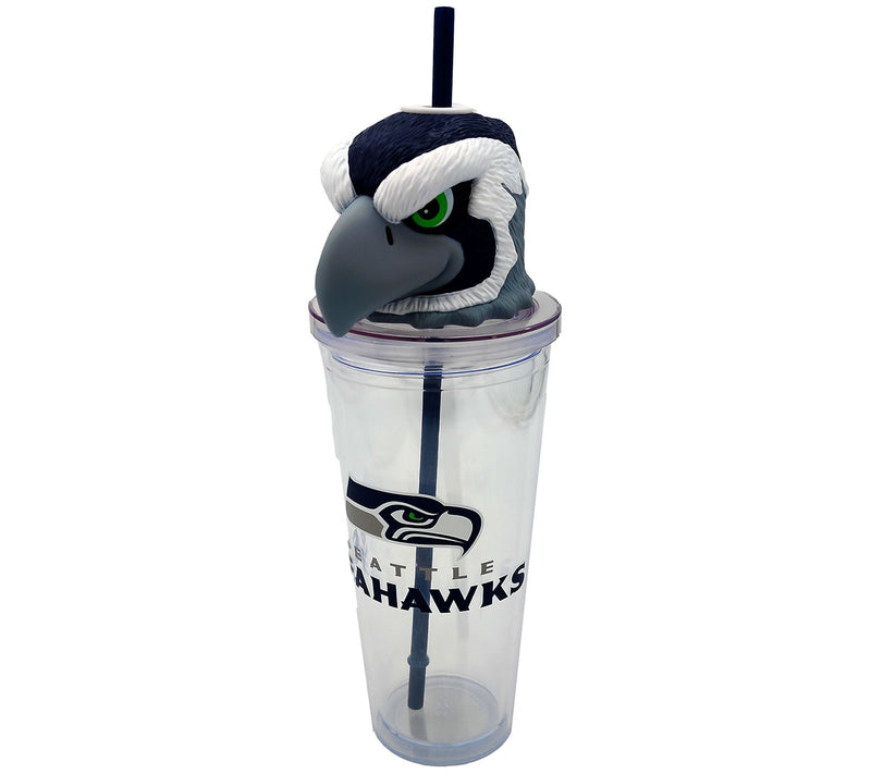 Pegasus Sports NFL 24oz Tumbler w/ Mascot Head Top — Main view