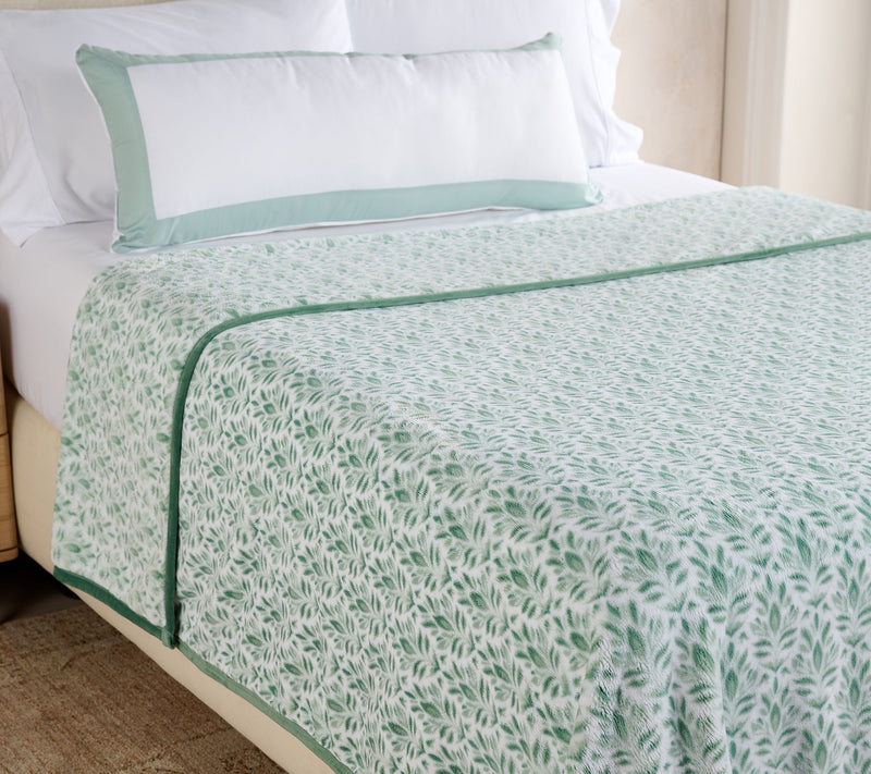 W by Wamsutta Fleur Damask Plush Printed Blanket- Twin — View 12