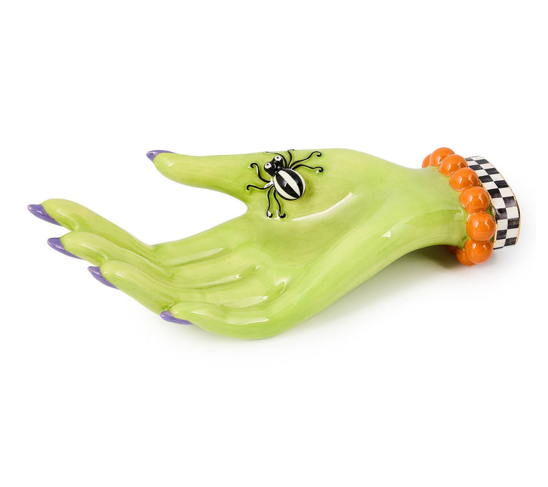 MacKenzie-Childs Greta Witch's Hand Ceramic Trinket Tray — View 4