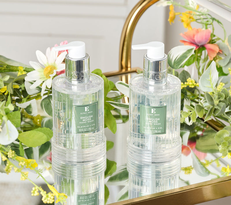 Elton John x Slatkin + Co. English Moss Set of 2 10oz Gel Hand Soaps — Main view
