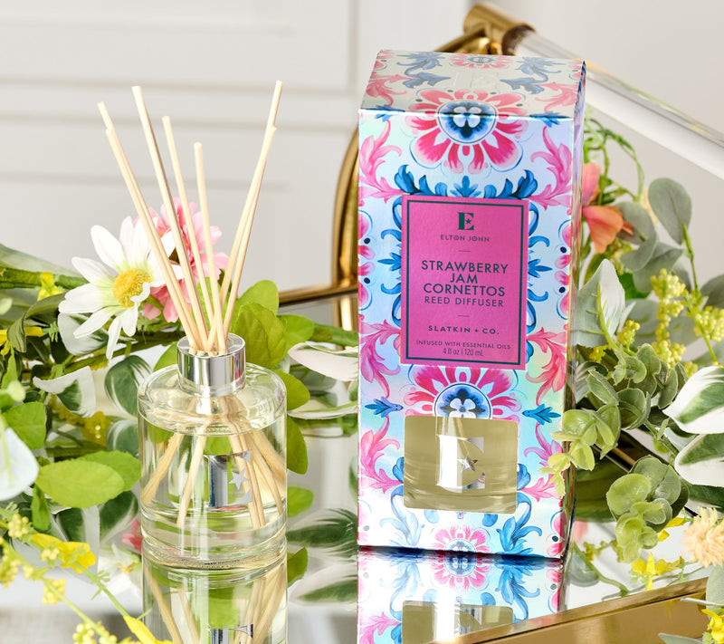 Elton John x Slatkin + Co. S/2 Strawberry Jam 4oz Reed Diffusers — Main view