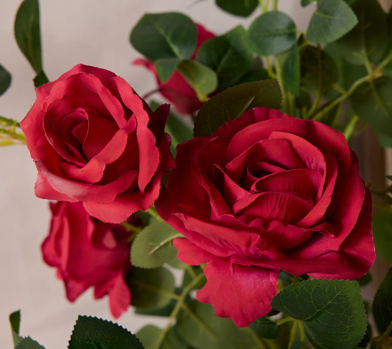 Wicker Park 27" Indoor/Outdoor Faux Rose Bush with Pot — View 9