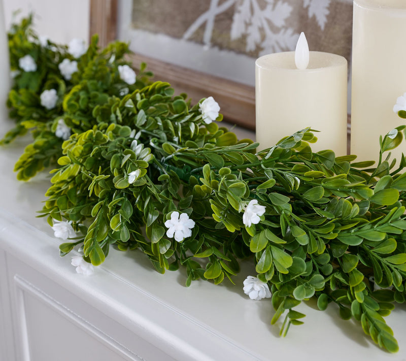 Wicker Park 5' Wispy Floral Indoor/Outdoor Spring Garland — Main view