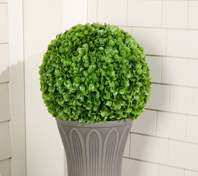 Wicker Park 20" Indoor/Outdoor Oversized Jade Sphere — View 3