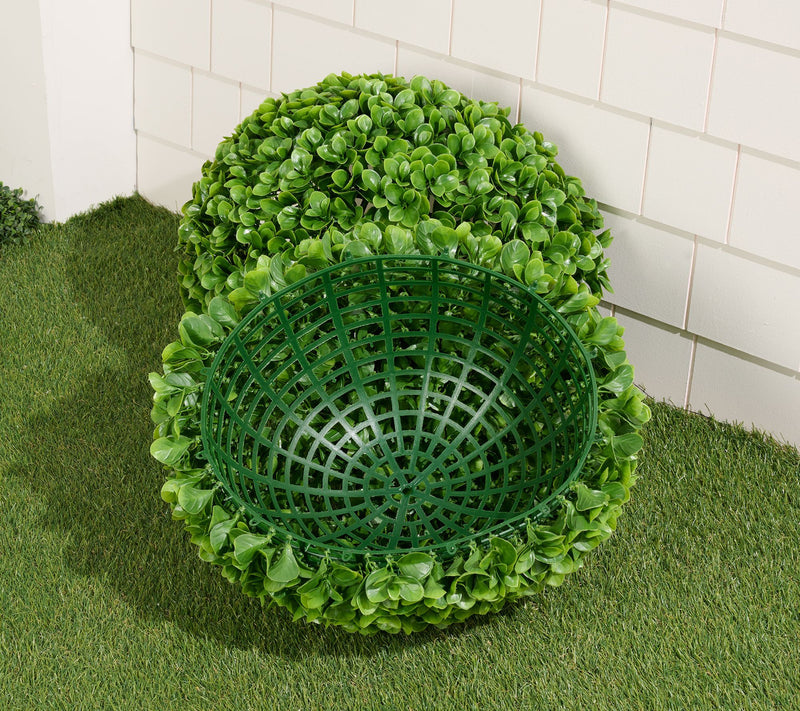 Wicker Park 20" Indoor/Outdoor Oversized Jade Sphere — View 5