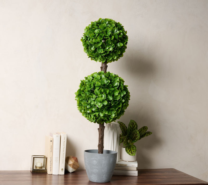 Wicker Park 3' Indoor/Outdoor Jade Topiary Tree — Main view