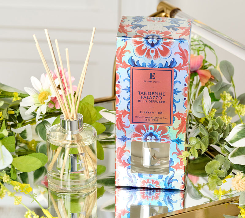 Elton John x Slatkin + Co. S/2 Tangerine Palazzo 4oz Reed Diffusers — Main view