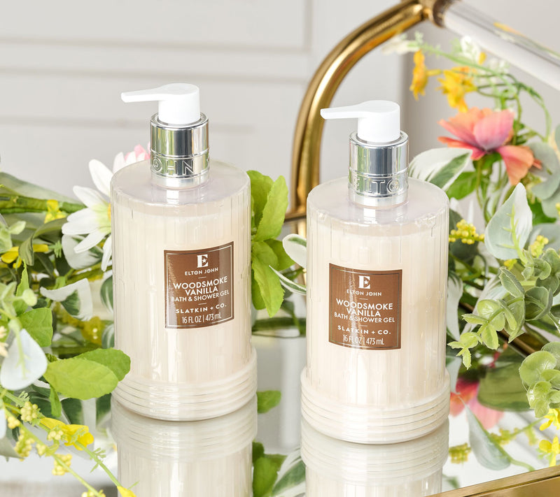 Elton John x Slatkin + Co. S/2 Woodsmoke Vanilla 16oz Body Wash — Main view
