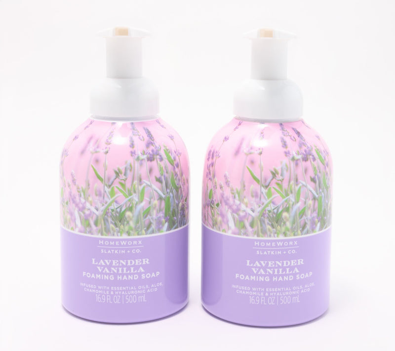 HomeWorx by Slatkin + Co. S/2 16oz  Foaming Soaps — Main view