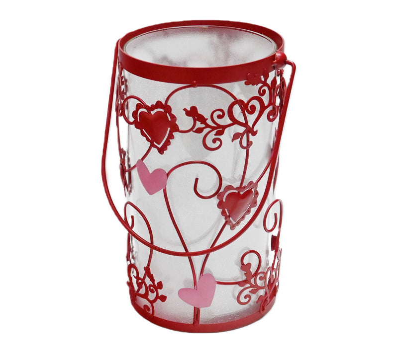 Temp-tations Seasonal Glass Hurricane Lantern with Fairy Lights — Main view