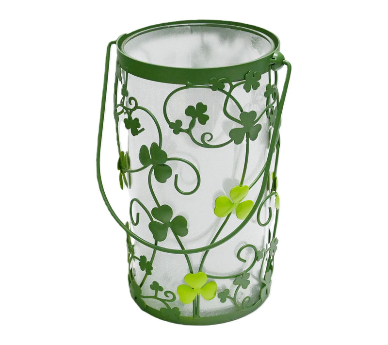 Temp-tations Seasonal Glass Hurricane Lantern with Fairy Lights — View 5