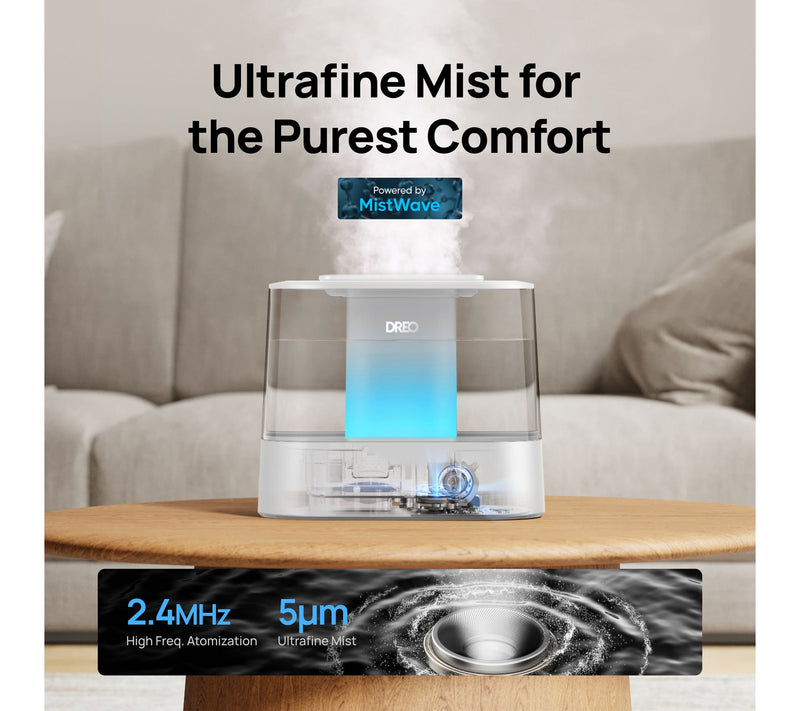 DREO 4 Liter Top Fill Smart Humidifier with Coo l Mist — View 4