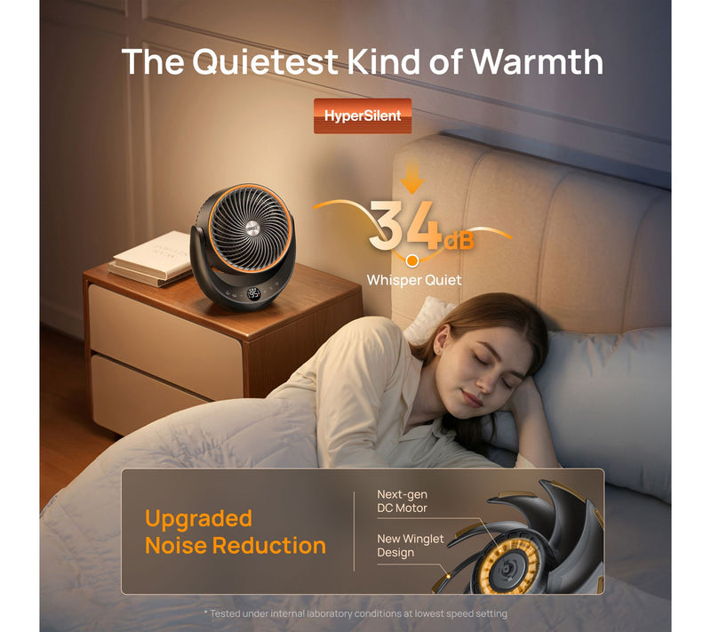 DREO Portable Oscillating Space Heater and Tabl e Fan — View 6