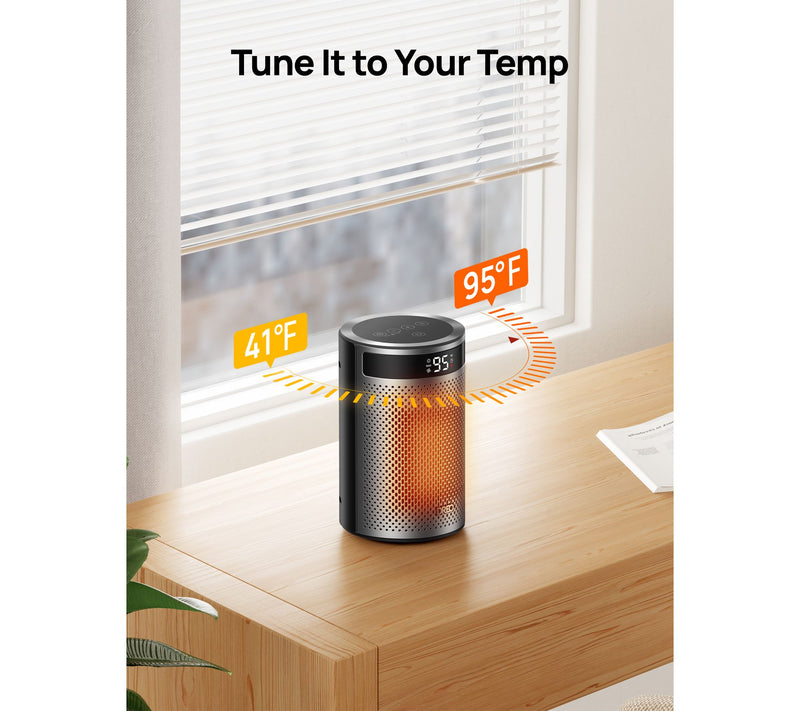 DREO Space Heater with Remote and 3 Heat Levels — View 6