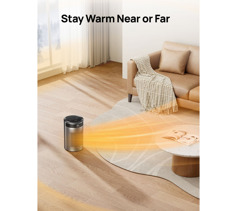 DREO Space Heater with Remote and 3 Heat Levels — View 4