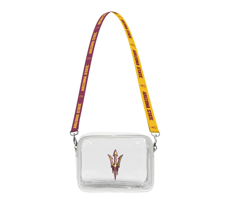 Littlearth NCAA 3D Logo Clear Fanny Fan Purse — View 3