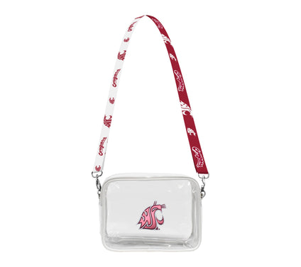 Littlearth NCAA 3D Logo Clear Fanny Fan Purse