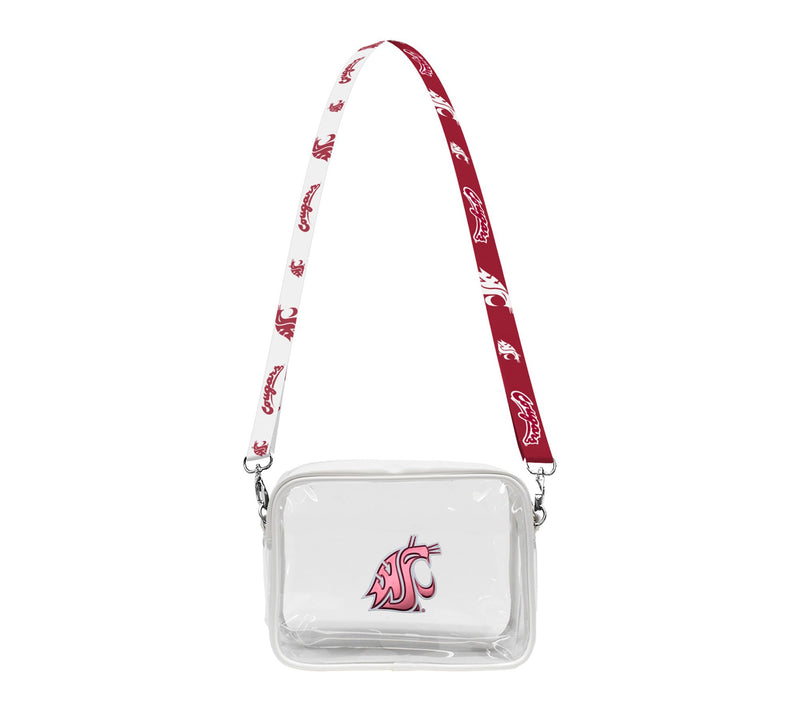 Littlearth NCAA 3D Logo Clear Fanny Fan Purse — Main view