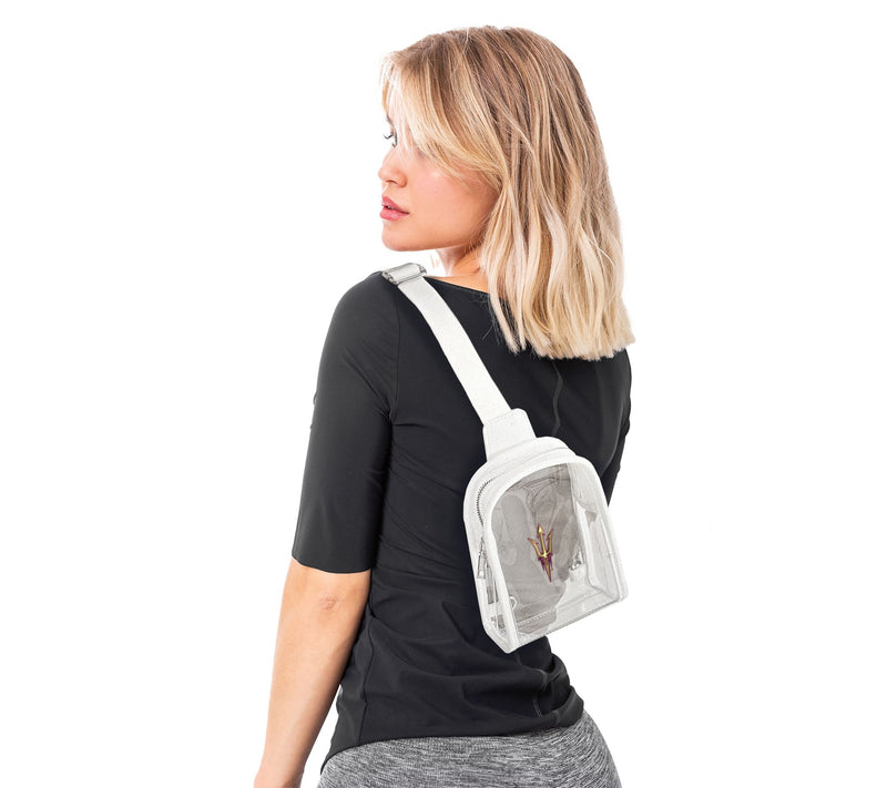 Littlearth NCAA 3D Logo Clear Mini Sling — View 2