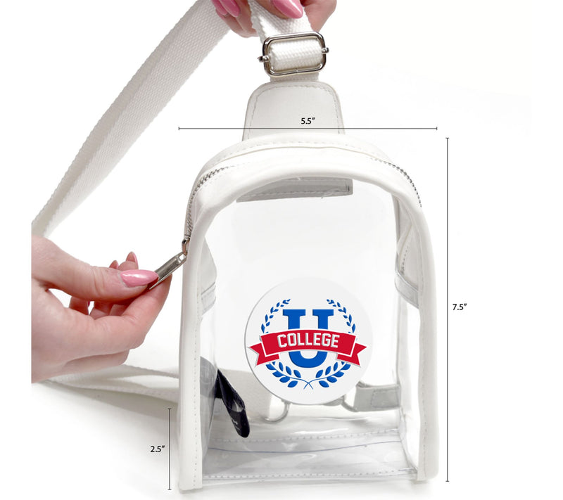 Littlearth NCAA 3D Logo Clear Mini Sling — View 4