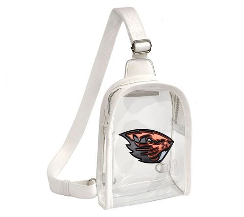 Littlearth NCAA 3D Logo Clear Mini Sling — View 45