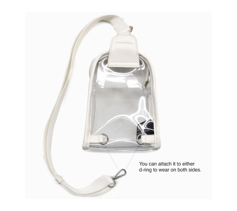 Littlearth NCAA 3D Logo Clear Mini Sling — View 5