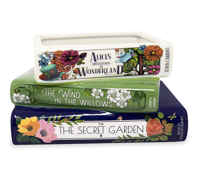 Steel Mill & Co. Stacked Books Planter — View 12