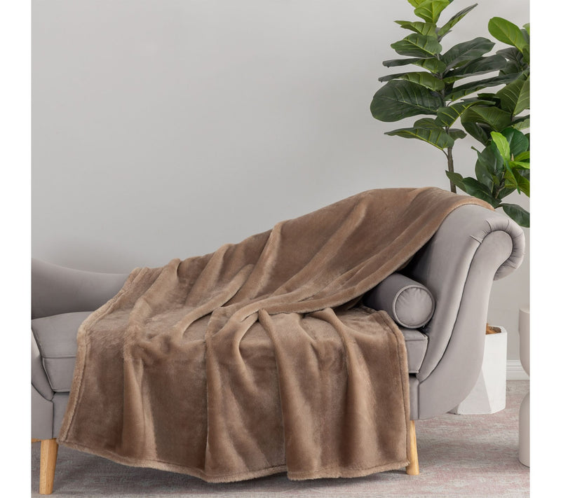Berkshire 60x70 Shiny Grace Fur Throw — View 14