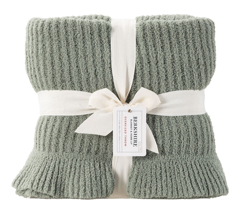 Berkshire 60x80 Oversized Hartford Knit Throw with Ruffle — View 3