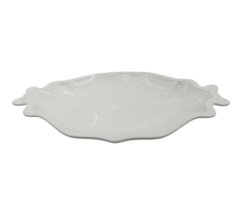 Temp-tations 14" Platter with Figural Bow Handles — View 6