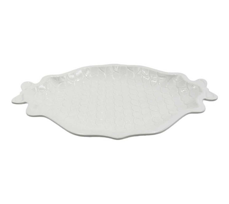 Temp-tations 14" Platter with Figural Bow Handles — View 7