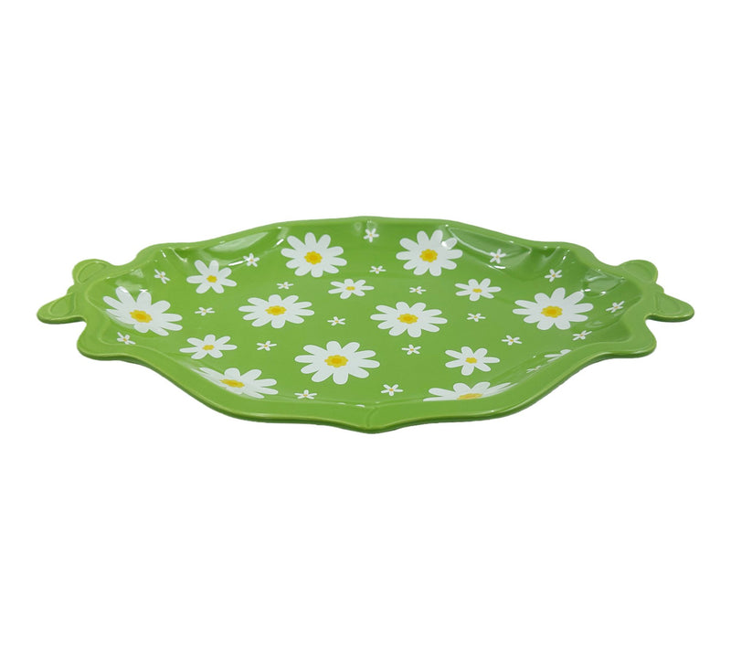 Temp-tations 14" Platter with Figural Bow Handles — View 5