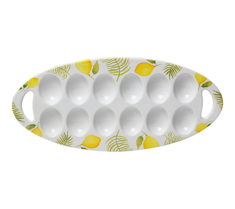 Temp-tations 12-Count Egg Serving Tray with Handles — Main view