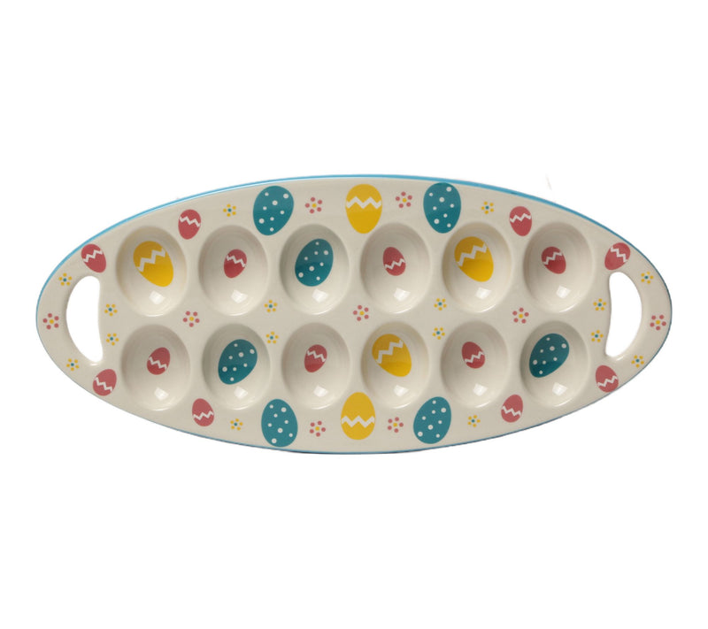 Temp-tations 12-Count Egg Serving Tray with Handles — View 9