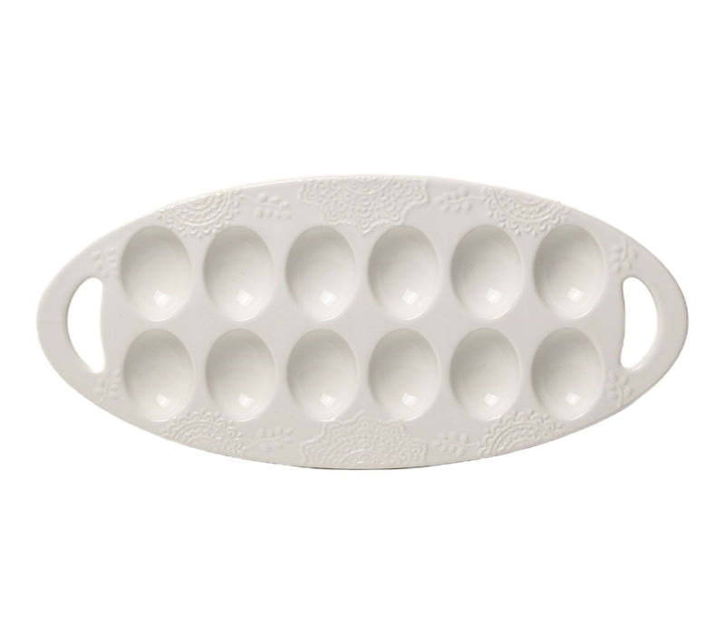 Temp-tations 12-Count Egg Serving Tray with Handles — View 11