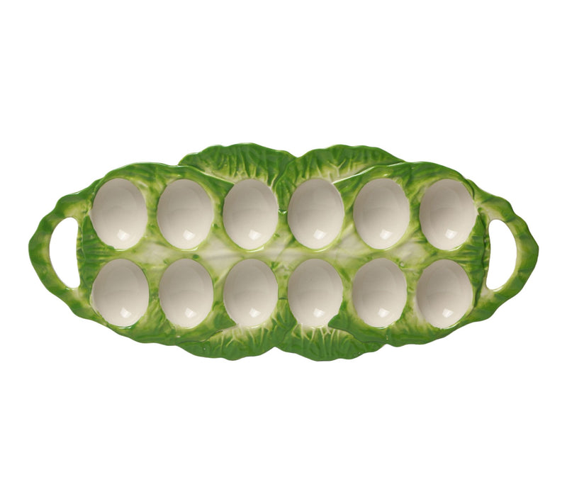 Temp-tations 12-Count Egg Serving Tray with Handles — View 5