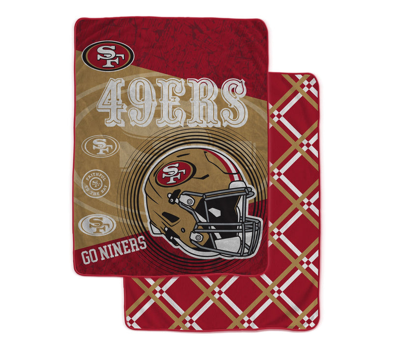 NFL Officially Licensed 60"x80" Fleece & Sherpa Back Throw — View 8