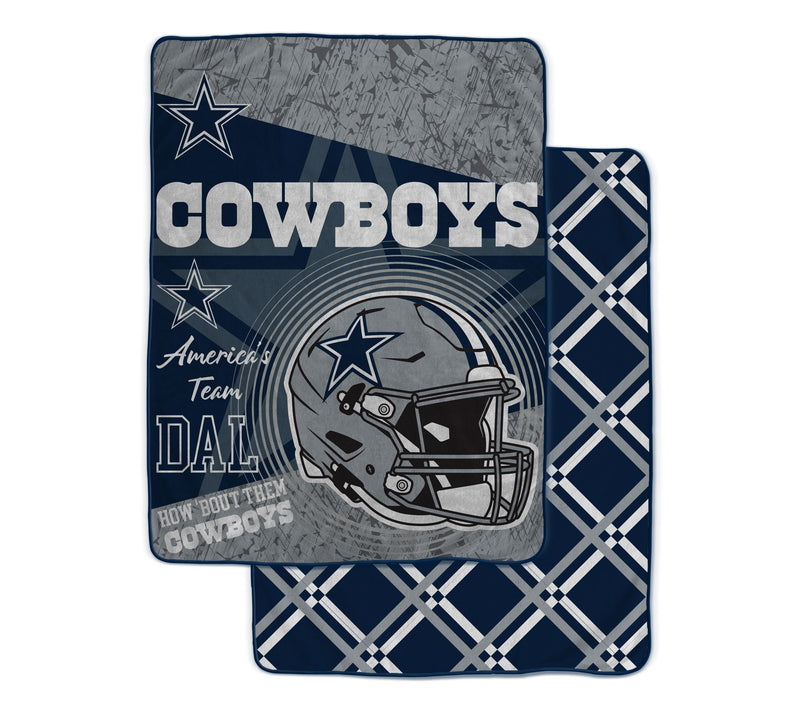 NFL Officially Licensed 60"x80" Fleece & Sherpa Back Throw — View 2