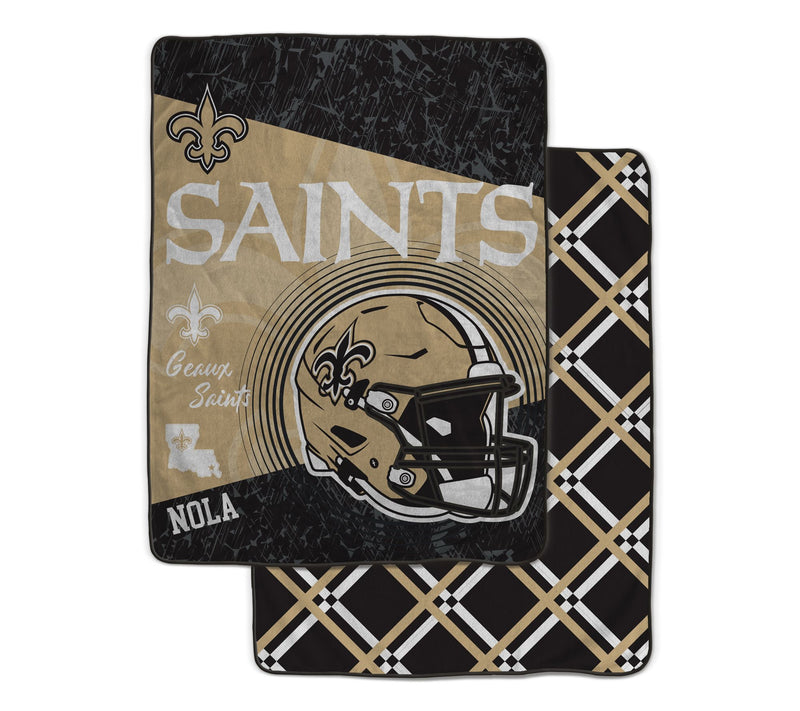 NFL Officially Licensed 60"x80" Fleece & Sherpa Back Throw — View 16
