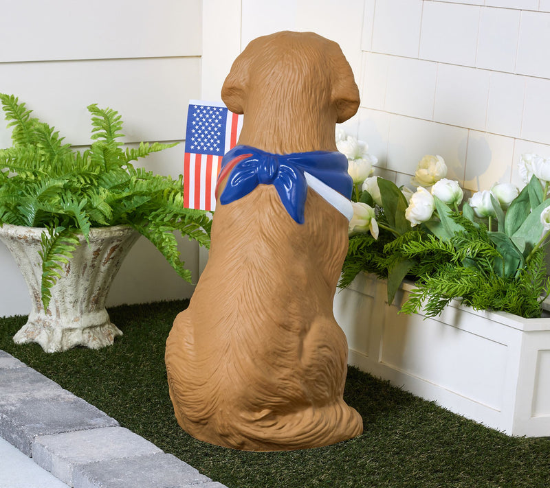 Bethlehem Lights 27" Illuminated Indoor/Outdoor Patriotic Pup — View 3