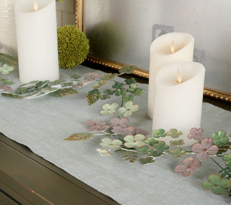 Home Reflections 4' Metal Hydrangea Garland — View 3